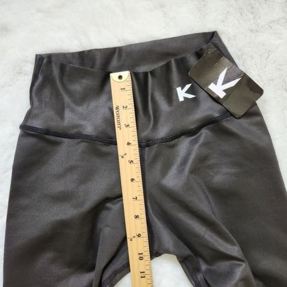 Kirios Black gloss Colombian Leggings, size One Size - Picture 7 of 11